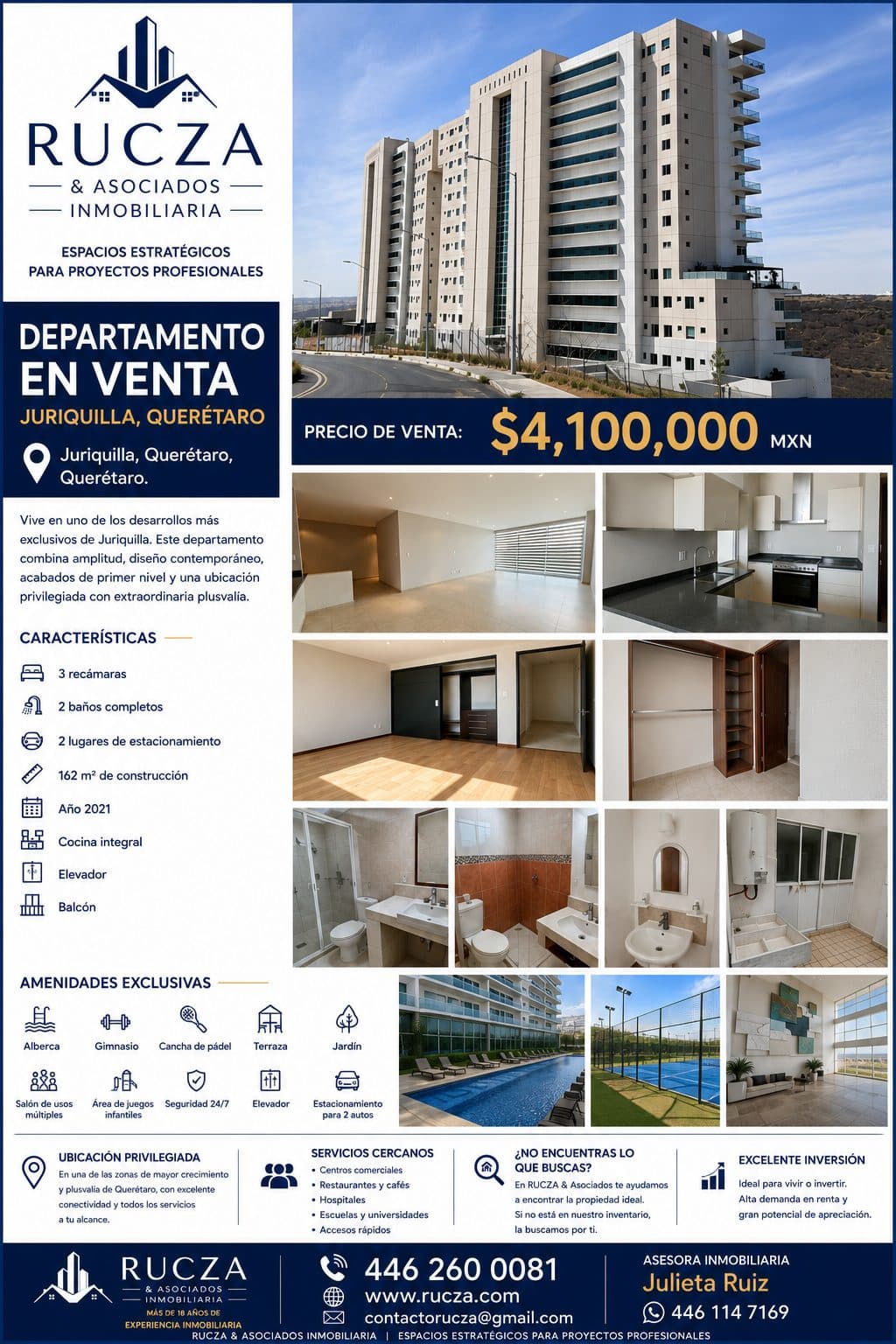 DEPARTAMENTO EN WISE LIVING JURIQUILLA